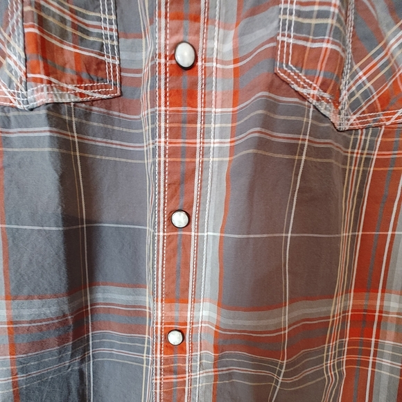 Men’s Harley Davidson Pearl Snap Shirt Sz L EUC Garage Mechanic Embroidered - Picture 7 of 8